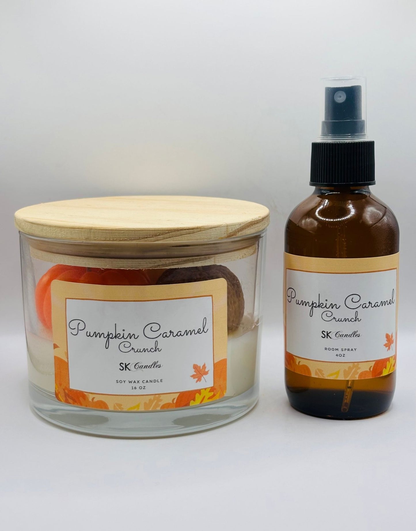 Pumpkin Fall Collection Soy Wax Candles | 100% Vegan
