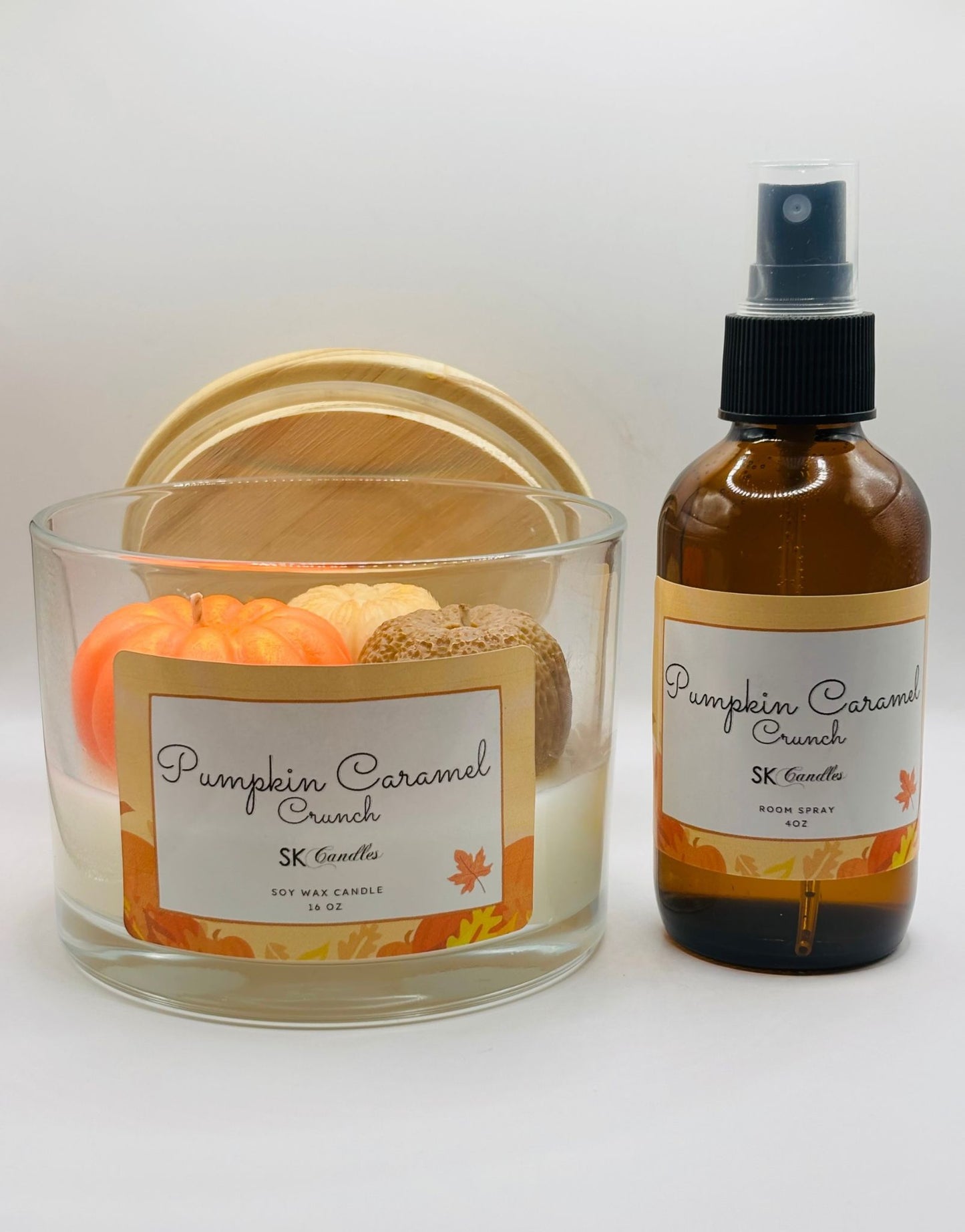 Pumpkin Fall Collection Soy Wax Candles | 100% Vegan