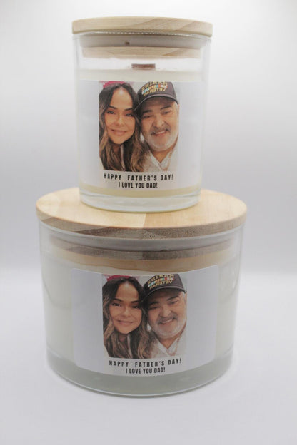 Vela con imagen personalizada